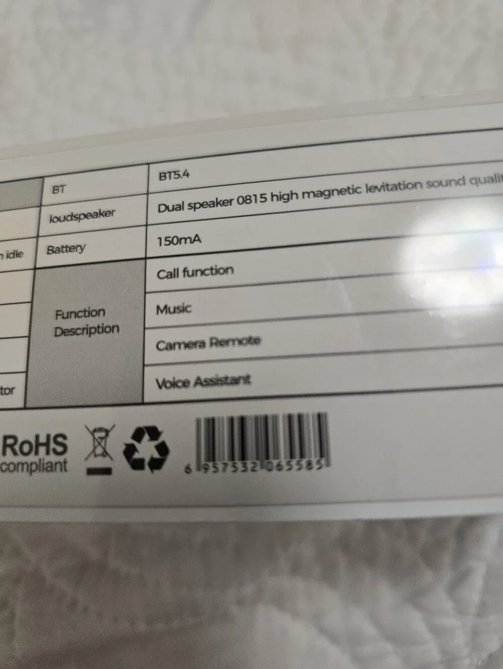 New In The Box Smart Glasses - Black 2 Lenses